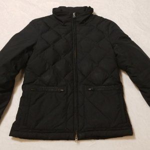 THEORY - MEADE BLACK QUILTED PUFFER JACKET